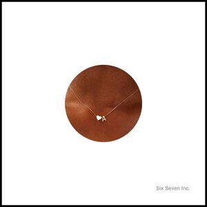 18K Gold Plated Heart Initial Pendant Necklace Dainty Tiny